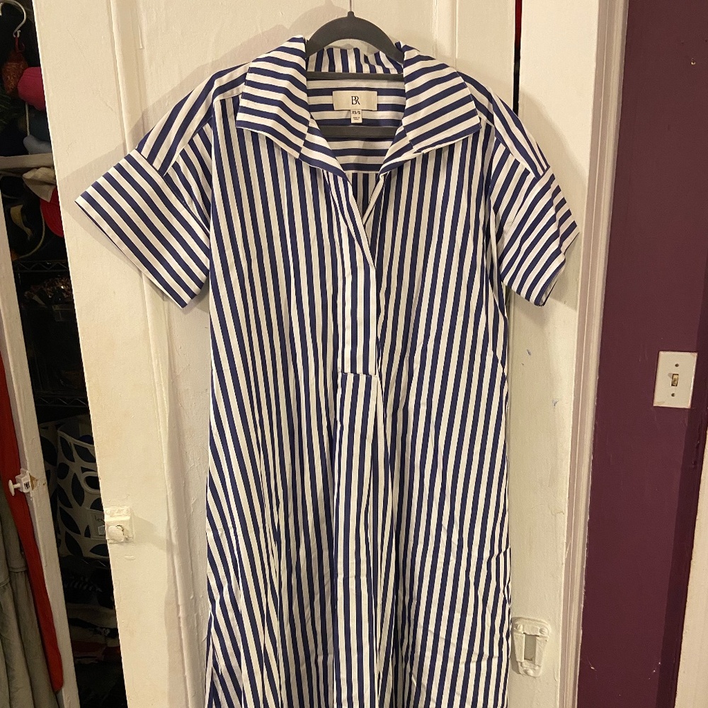 Banana Republic Cruz Poplin Maxi Dress Size XS/S